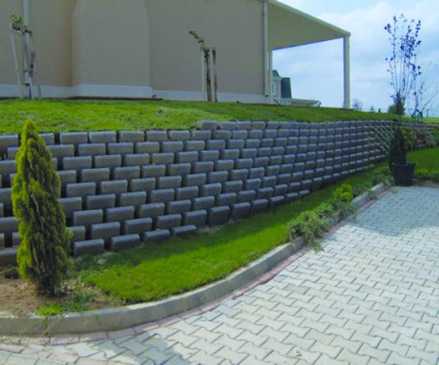 şev taşı villa uygulama